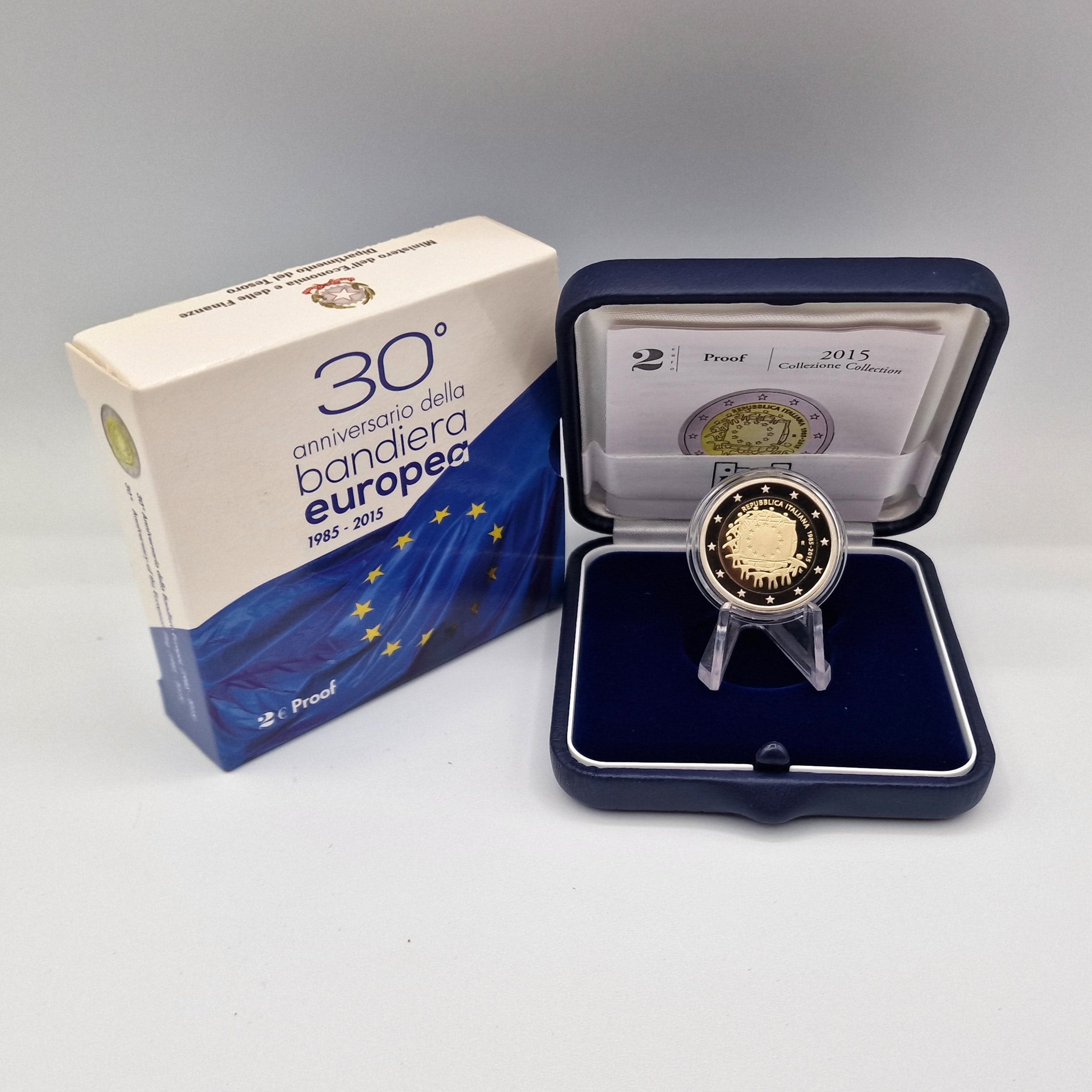 2015 30 Years of the Flag of Europe €2 - Italy Proof